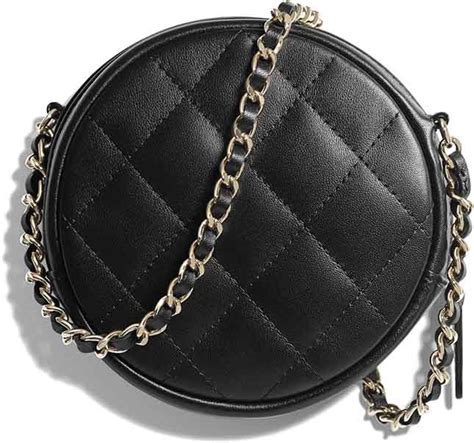 chanel round classic chain clutch|chanel clutch with chain black.